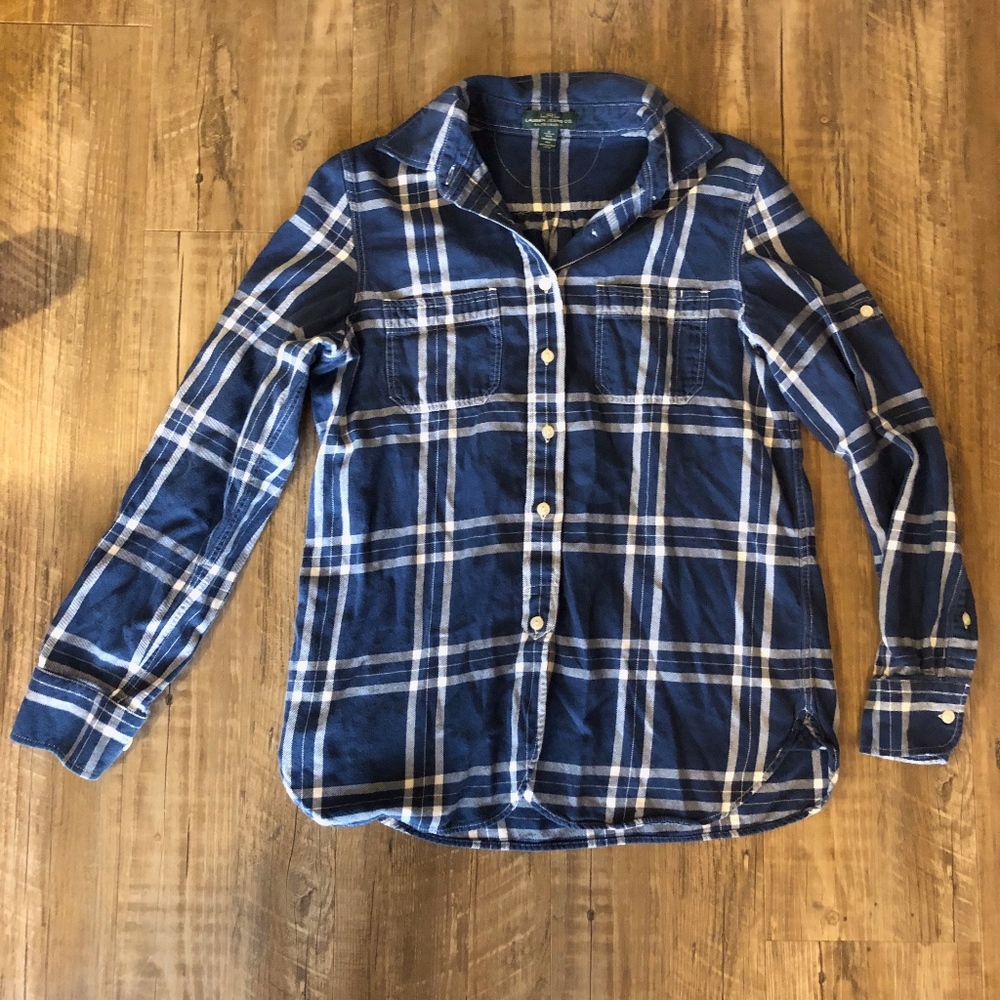 LAUREN JEANS CO. Ralph Lauren Plaid Shirt | S